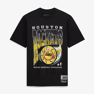 Men's Mitchell & Ness Black Houston Rockets Ball Out T-Shirt