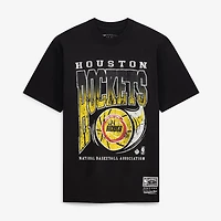 Men's Mitchell & Ness  Black Houston Rockets Ball Out T-Shirt