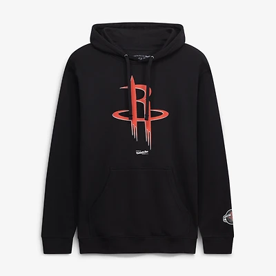 Men's Mitchell & Ness  Black Houston Rockets Fleece Hoodie
