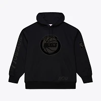 Men's Mitchell & Ness  Black Houston Rockets Phantom Fleece Hoodie