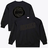 Men's Mitchell & Ness Black Houston Rockets Phantom Fleece Sweatshirt
