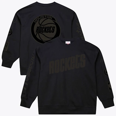 Sweat-shirt polaire noir Mitchell & Ness Houston Rockets Phantom pour homme