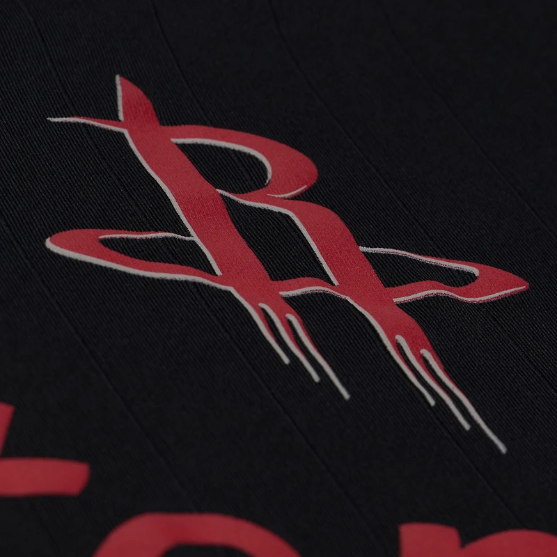 Men's Mitchell & Ness Black Houston Rockets Polo Jersey