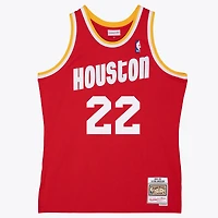 Maillot Swingman Mitchell & Ness Clyde Drexler rouge des Houston Rockets 1994/95 pour homme