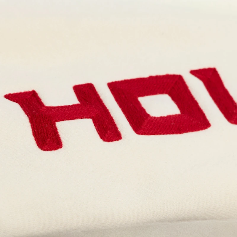 Sweat à capuche en polaire premium Mitchell & Ness crème Houston Rockets Hardwood Classics pour homme