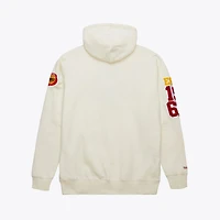 Sweat à capuche en polaire Mitchell & Ness crème Houston Rockets Sswagger pour homme