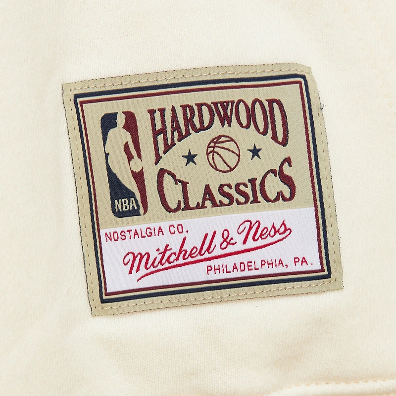 Men's Mitchell & Ness Cream Houston Rockets Sswagger Fleece Hoodie