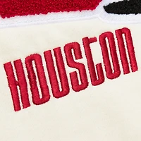 Sweat à capuche en polaire Mitchell & Ness crème Houston Rockets Sswagger pour homme