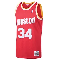 Maillot Swingman Mitchell & Ness Hakeem Olajuwon Houston Rockets 1993/94 Hardwood Classics rouge pour homme