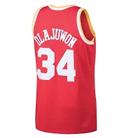 Maillot Swingman Mitchell & Ness Hakeem Olajuwon Houston Rockets 1993/94 Hardwood Classics rouge pour homme