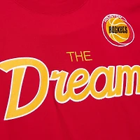 T-shirt surnom premium rouge Houston Rockets Mitchell & Ness Hakeem Olajuwon pour hommes