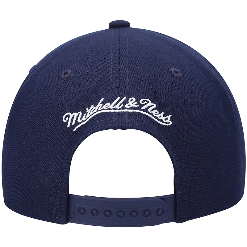 Men's Mitchell & Ness Navy Houston Rockets Hardwood Classics Team Ground 2.0 Snapback Hat