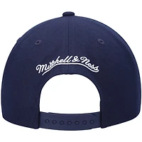 Men's Mitchell & Ness Navy Houston Rockets Hardwood Classics Team Ground 2.0 Snapback Hat