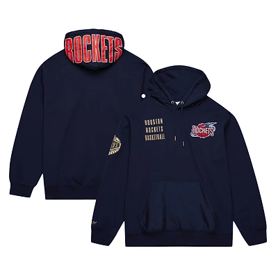 Sweat à capuche en polaire avec logo vintage Mitchell & Ness Houston Rockets Team OG 2.0 pour hommes