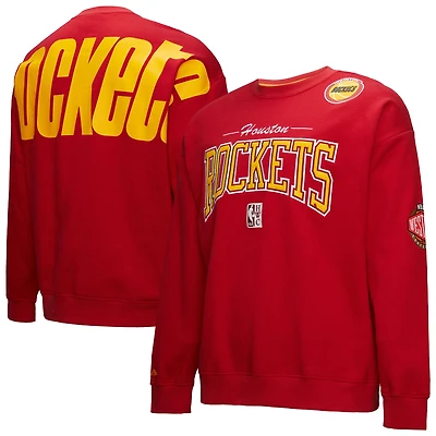 Sweat-shirt à capuche vintage rouge Houston Rockets Hardwood Classics There & Back 2.0 pour homme de Mitchell Ness