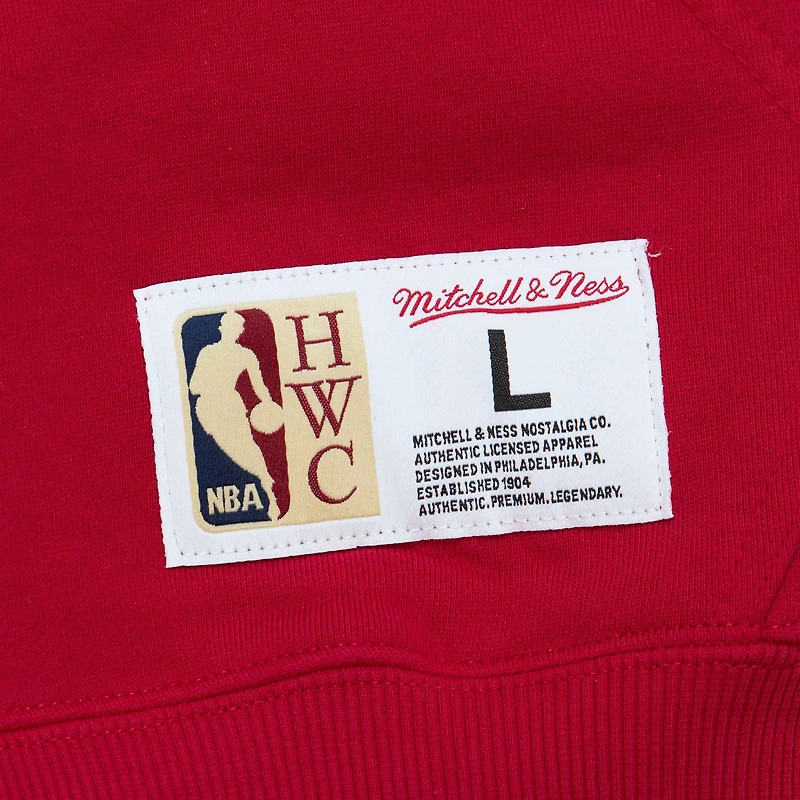 Sweat à capuche ton sur Mitchell & Ness rouge Houston Rockets Hardwood Classics pour homme