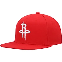 Men's Mitchell & Ness Red Houston Rockets Side Core 2.0 Snapback Hat