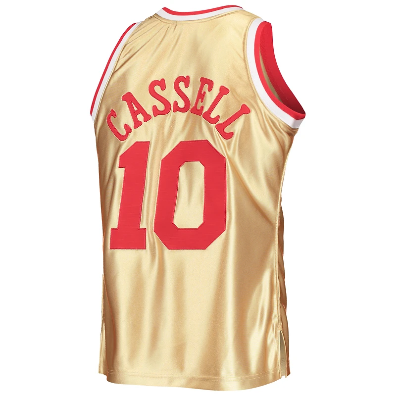 Maillot Swingman Mitchell & Ness Sam Cassell Gold Houston Rockets 75e anniversaire 1993/94 Hardwood Classics pour hommes