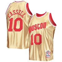 Maillot Swingman Mitchell & Ness Sam Cassell Gold Houston Rockets 75e anniversaire 1993/94 Hardwood Classics pour hommes