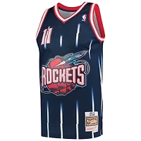 Men's Mitchell & Ness Yao Ming Navy Houston Rockets 2002/03 Hardwood Classics Swingman Jersey