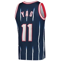 Maillot Swingman Mitchell & Ness Yao Ming bleu marine Houston Rockets 2002/03 Hardwood Classics pour hommes