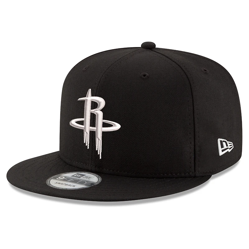 Men's New Era Black Houston Rockets 9FIFTY Snapback Hat