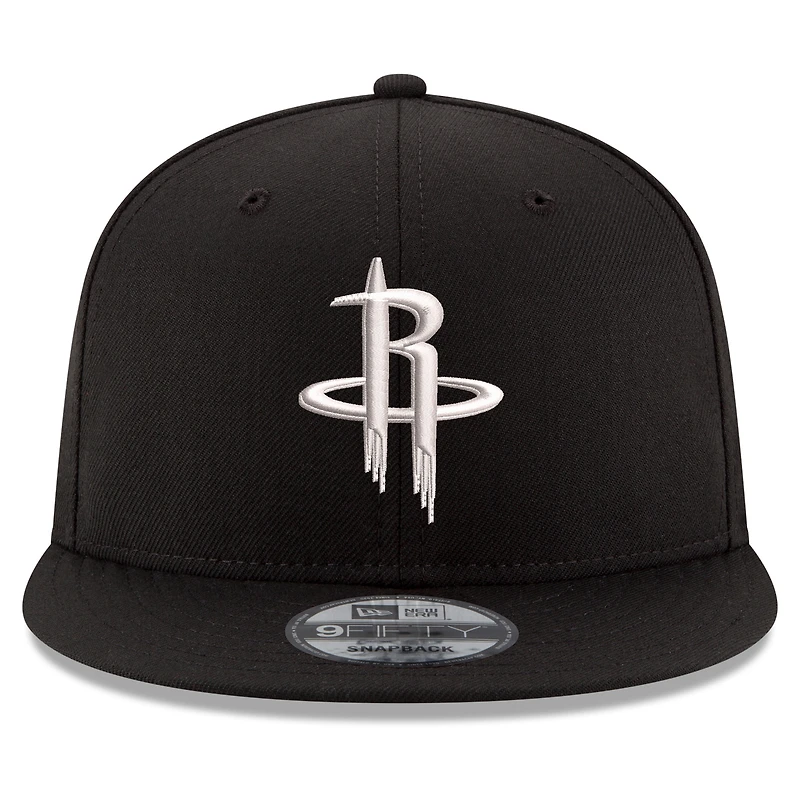 Men's New Era Black Houston Rockets 9FIFTY Snapback Hat
