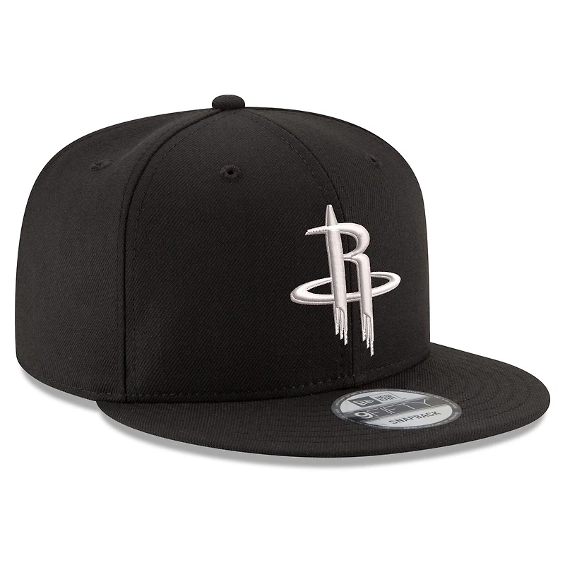 Men's New Era Black Houston Rockets 9FIFTY Snapback Hat