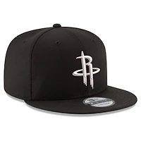 Men's New Era Black Houston Rockets 9FIFTY Snapback Hat