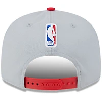 Men's New Era Gray/Red Houston Rockets Tip-Off Two-Tone 9FIFTY Snapback Hat