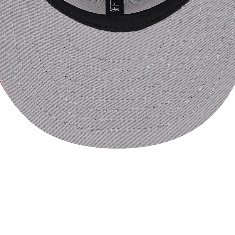 Casquette Snapback 9FIFTY gris Houston Rockets Chenille Band New Era pour hommes