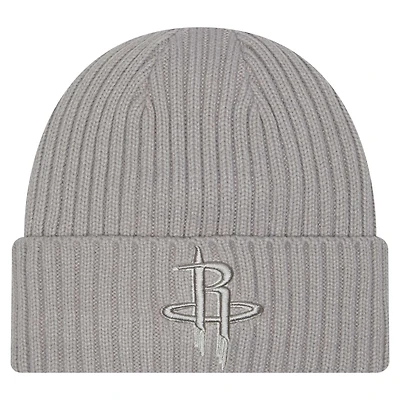 Men's New Era Gray Houston Rockets Color Pack Cuffed Knit Hat