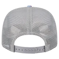 Casquette extensible à boutons-pression New Era bleu clair/gris Houston Rockets Adventure Aloha Pattern 9SEVENTY pour homme