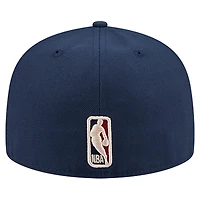 Men's New Era  Navy Houston Rockets Core Logo 59FIFTY Fitted Hat