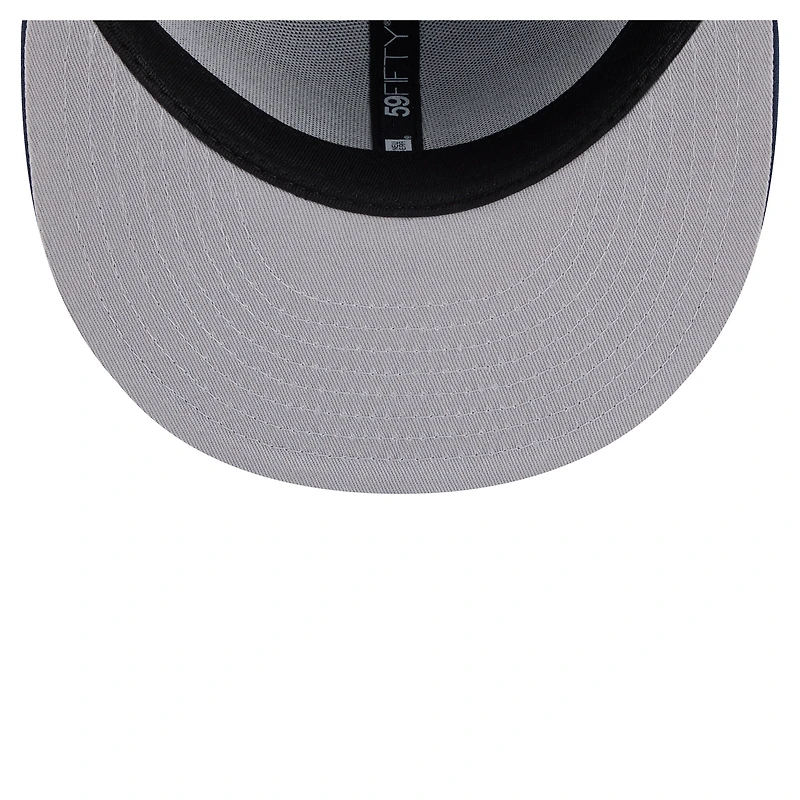 Casquette ajustée New Era 59FIFTY pour homme, coloris bleu marine Houston Rockets