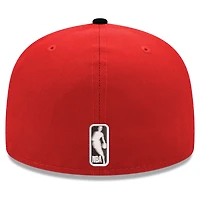 Casquette ajustée New Era 59FIFTY rouge et noire Houston Rockets pour homme