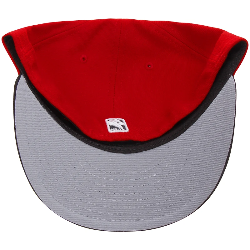 Men's New Era Red/Black Houston Rockets Official Team Color 2Tone 59FIFTY Fitted Hat