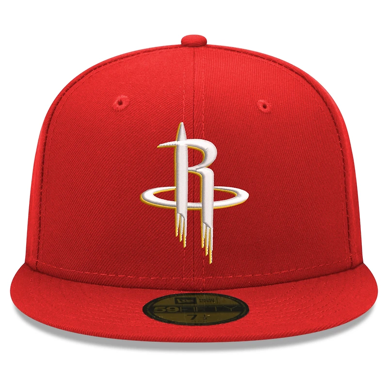 Men's New Era Red Houston Rockets 59FIFTY Fitted Hat