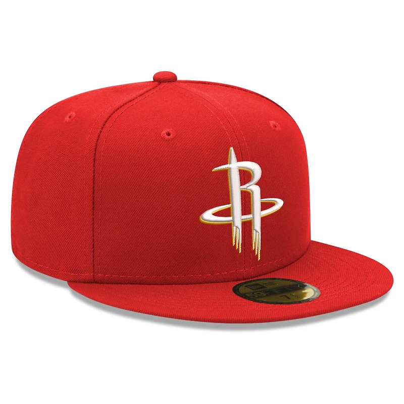 Men's New Era Red Houston Rockets 59FIFTY Fitted Hat
