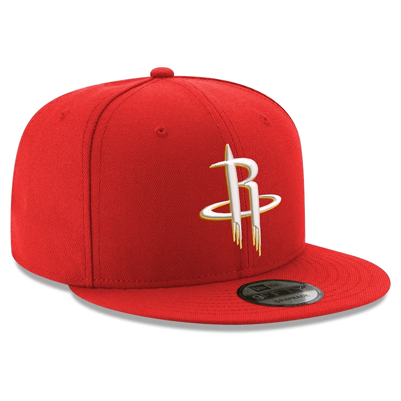 Casquette snapback New Era rouge Houston Rockets 9FIFTY pour homme