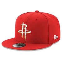 Casquette snapback New Era rouge Houston Rockets 9FIFTY pour homme