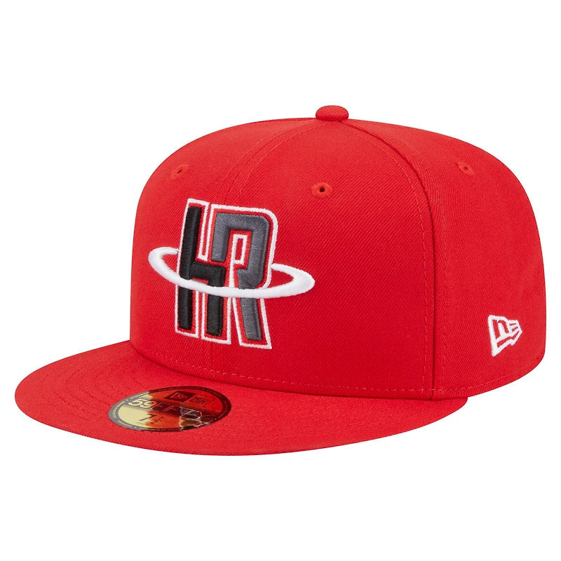 Casquette ajustée New Era Deceptor 59FIFTY rouge des Houston Rockets pour homme