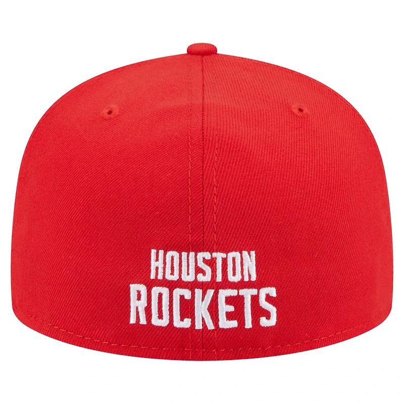 Casquette ajustée New Era Deceptor 59FIFTY rouge des Houston Rockets pour homme