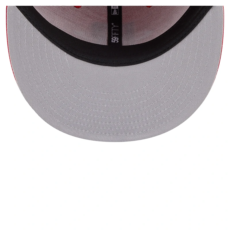 Casquette ajustée New Era Deceptor 59FIFTY rouge des Houston Rockets pour homme