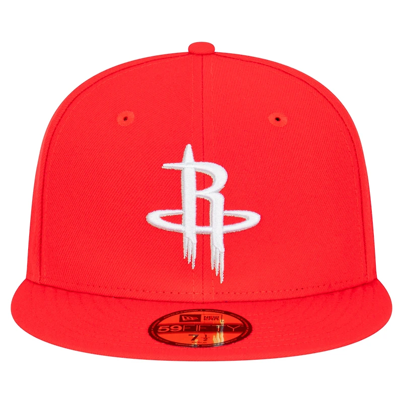 Men's New Era  Red Houston Rockets Team 59FIFTY Fitted Hat