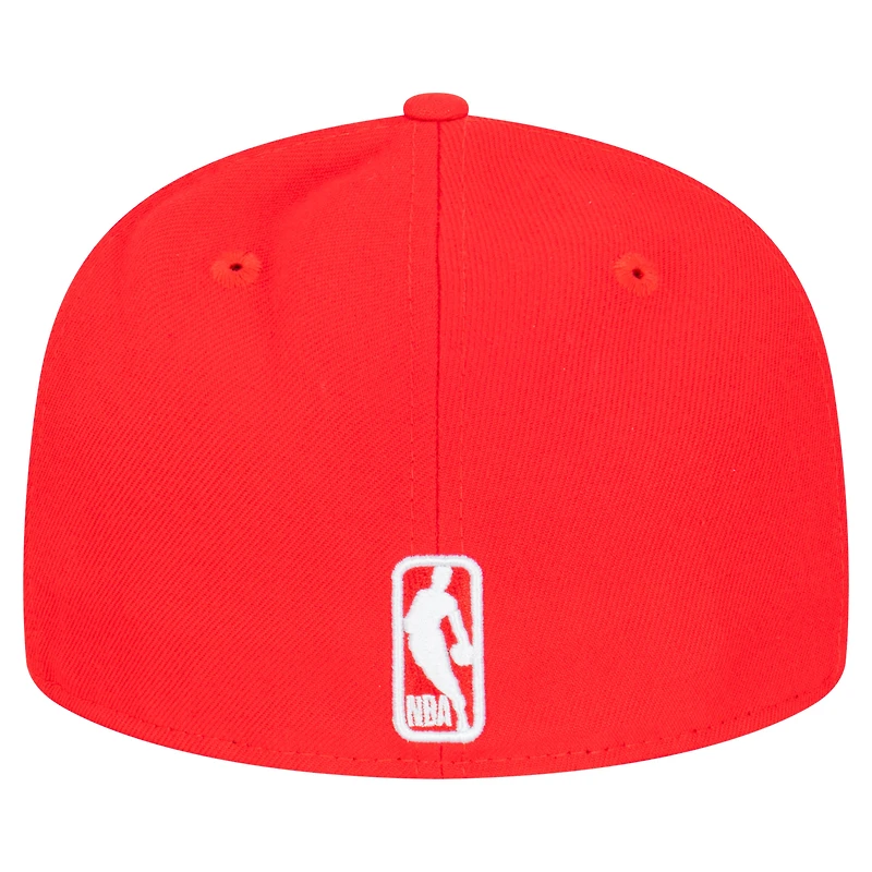 Men's New Era  Red Houston Rockets Team 59FIFTY Fitted Hat