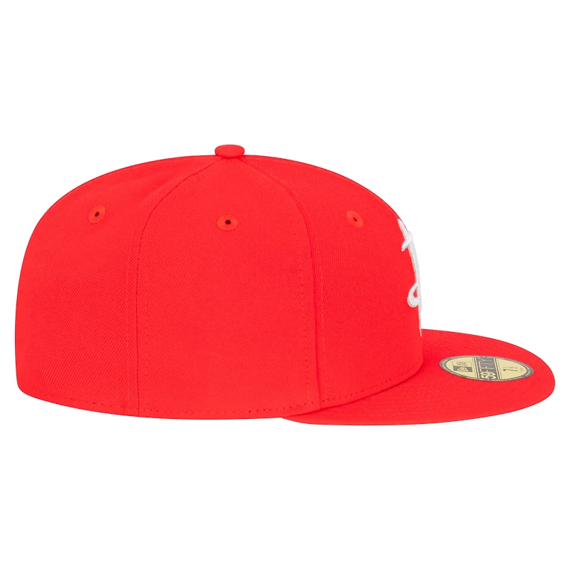 Men's New Era  Red Houston Rockets Team 59FIFTY Fitted Hat