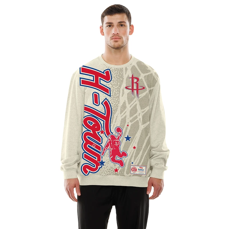 Men's New Era Tan Houston Rockets 2025/26 City Edition Sweatshirt