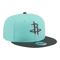Men's New Era Turquoise/Charcoal Houston Rockets Color Pack Two-Tone 9FIFTY Snapback Hat