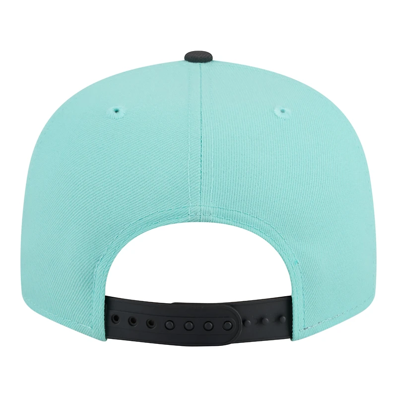 Men's New Era Turquoise/Charcoal Houston Rockets Color Pack Two-Tone 9FIFTY Snapback Hat